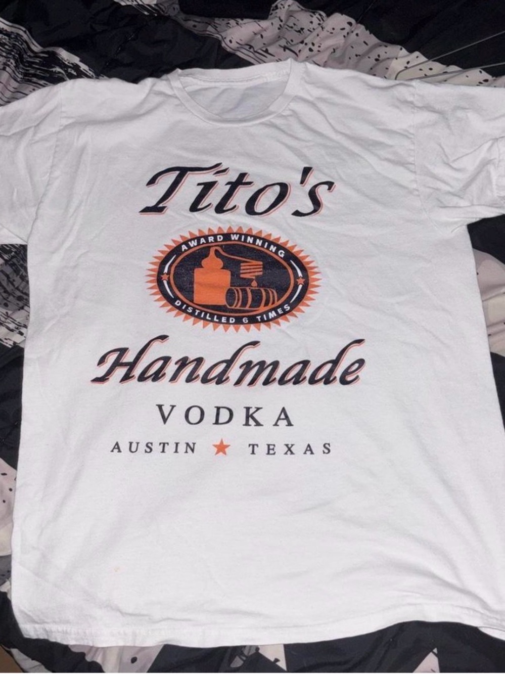 Tito’s White Logo T-Shirt - Men's